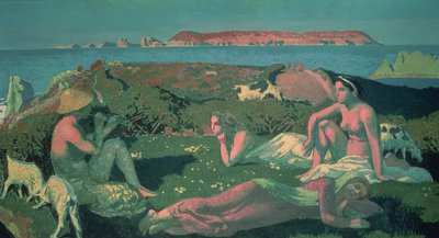 Yeşil Tonlarda Deniz Manzarası by Maurice Denis