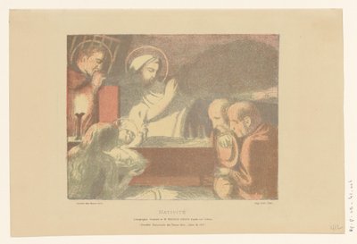 İsa Çocuk Nativite hayranlığı (nesne üzerindeki başlık) by Maurice Denis