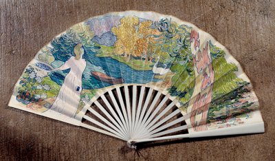 Maurice Denis (1870-1943) tarafından dekore edilmiş nişan yelpaze, 1891 by Maurice Denis