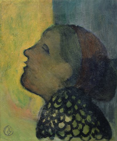 Profilde Yükseltilmiş Kafa, 1890 dolayları by Maurice Denis