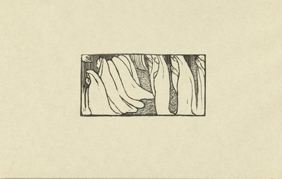 Illustratie bij gedicht uit dichtbundel Sagesse van Paul Verlaine Bilgelik için oyulmuş ahşabın denemesi Deneme (dizi başlığı) by Maurice Denis