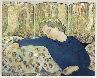 Sihirli Ormanda Uyuyan, 1892. by Maurice Denis