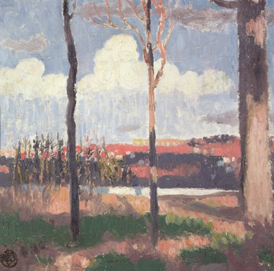 Pecq'ten görülen Marly Su Kemeri by Maurice Denis