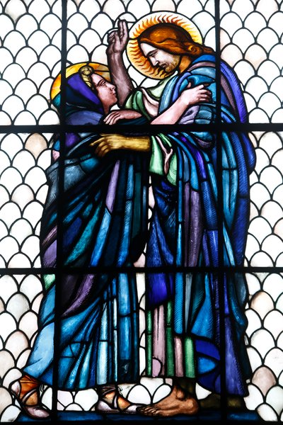 Maurice Denis müzesi, Saint Germain en Laye, Fransa, Saint Louis şapeli (vitray) by Maurice Denis