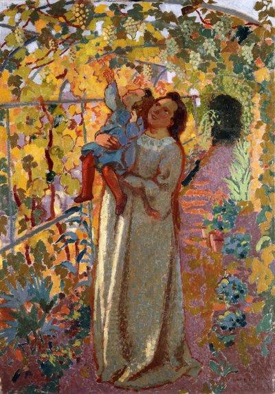 Asma Altında Anne ve Çocuk; Asma Altında Anne ve Çocuk, by Maurice Denis