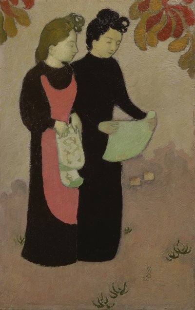 İki Kız Kardeş, 1892 (panel) by Maurice Denis