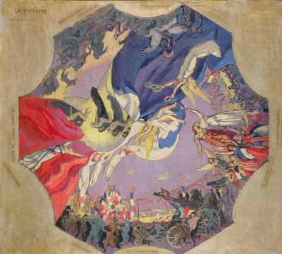1918 Zaferi (tuval üzerine yağlı boya) by Maurice Denis