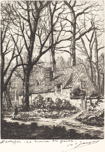 Barbizon: Muhafız evi by Maurice Jacque