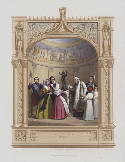 Vaftiz (aquatint) by Maurice Leloir