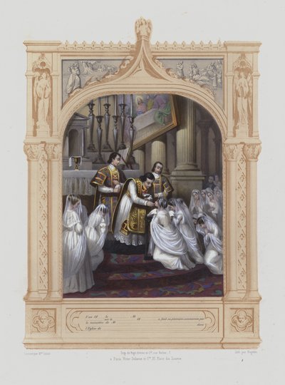 İlk Komünyon (aquatint) by Maurice Leloir