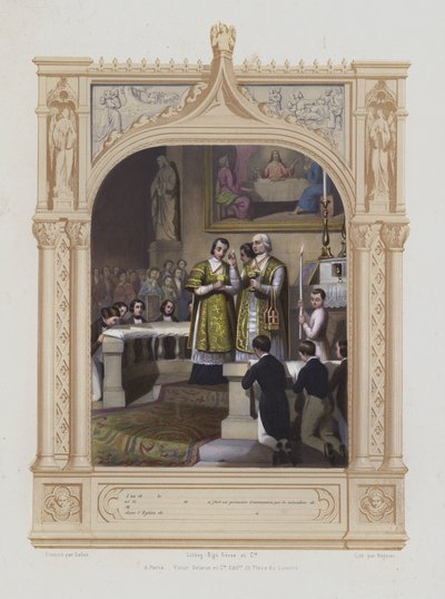 İlk Komünyon (aquatint) by Maurice Leloir