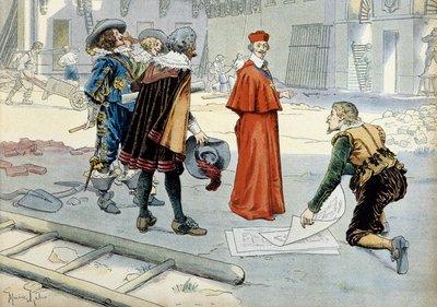 Fransa Tarihi: Kardinal Richelieu (Armand Jean du Plessis by Maurice Leloir