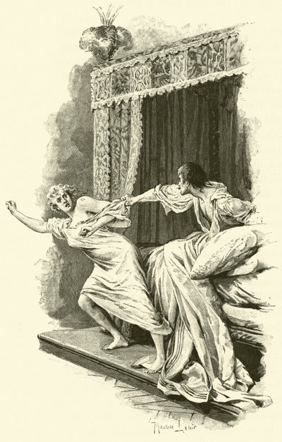 Üç Silahşörler için İllüstrasyon (gravür) by Maurice Leloir