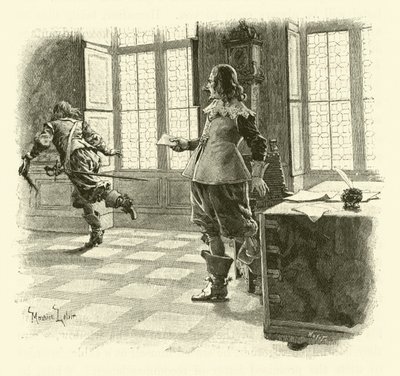 Üç Silahşörler için İllüstrasyon (gravür) by Maurice Leloir