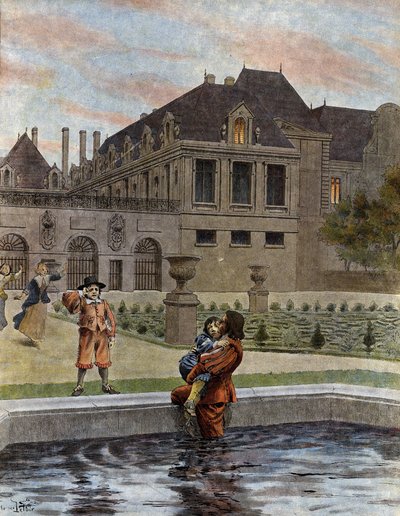 Le Roi-Soleil (Kral Soleil veya Büyük Louis) olarak bilinen XIV. by Maurice Leloir