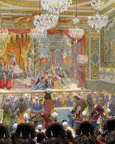 Güneş Kralı (Kral Soleil veya Büyük Louis) olarak bilinen XIV. by Maurice Leloir