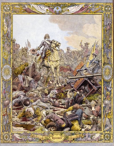 Büyük Conde (1621-1686) olarak bilinen Bourbon Conde Prensi Louis II (Bourbon-Conde), Enghien Dükü İspanyollara karşı Rocroi (Rocroy) Savaşı