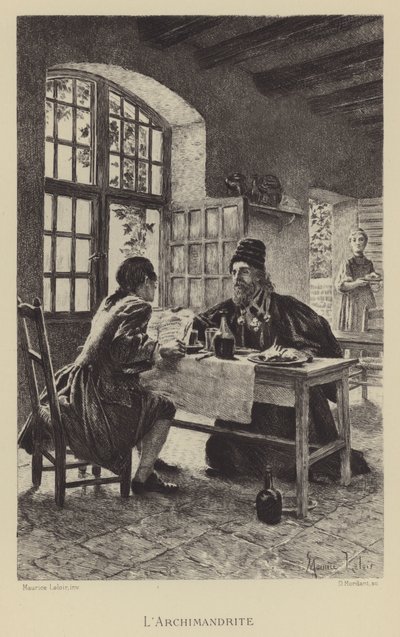 Archimandrite (gravür) by Maurice Leloir