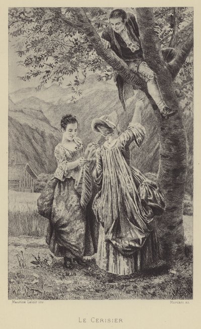 Kiraz ağacı (gravür) by Maurice Leloir