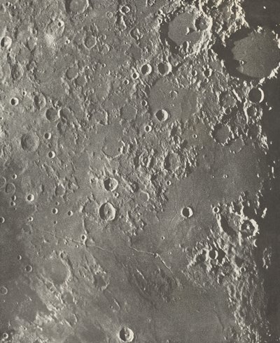 Photographie Lunaire Albategnius - Triesnecker - Manilius, 1903 by Maurice Loewy
