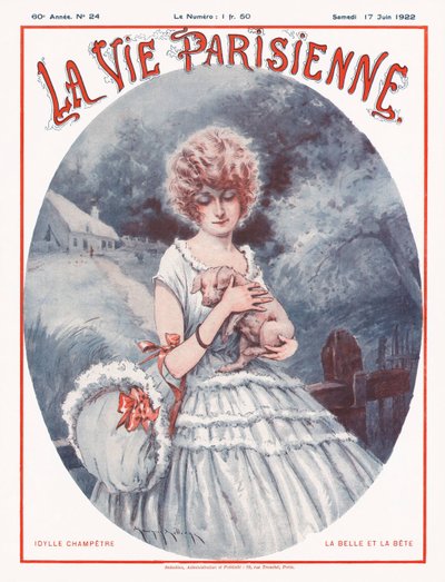 Parisli Life Dergisi Kapağı, 1922 by Maurice Millière
