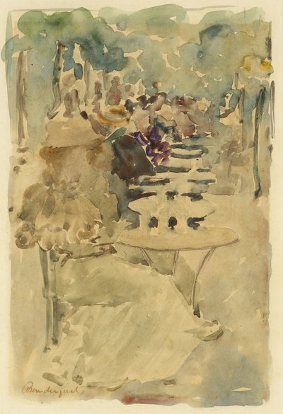 Açık Hava Kafe by Maurice Prendergast