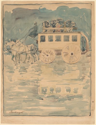 Paris Otobüs by Maurice Brazil Prendergast