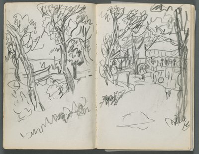 Eskiz defteri, The Dells, N° 127, sayfa 004 5: Manzara by Maurice Prendergast
