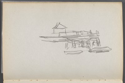 Eskiz defteri, The Dells, N° 127, sayfa 060: Rıhtım by Maurice Prendergast