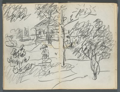 Eskiz defteri, The Dells, N° 127, sayfa 066  67: Manzara by Maurice Prendergast