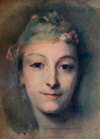 Matmazel Fel, c1756 by Maurice Quentin de La Tour
