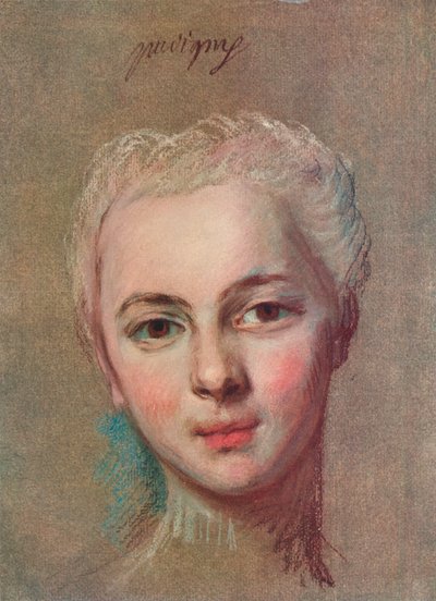 Matmazel Puvigny, c1749 by Maurice Quentin de La Tour