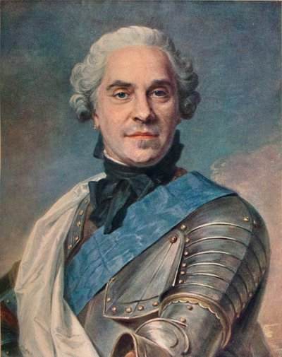 Saksonya Mareşali, c1748 by Maurice Quentin de La Tour