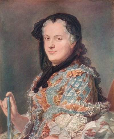 Marie Leczinska, c1748. by Maurice Quentin de La Tour