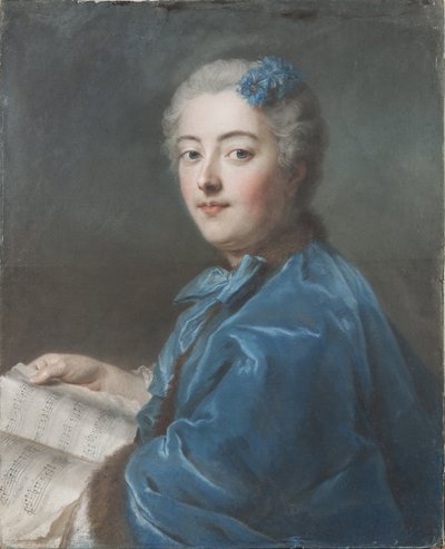 Marie Sophie de Courcillon, Picquigny Düşesi, Rohan Prensesi (1713-1756), La Tour, Maurice Quentin de (1704-1788) tarafından. Kağıt üzerine pastel, c. 1740. Boyutlar: 61 x 49.7 cm. Ulusal Müze Stockholm by Maurice Quentin de La Tour