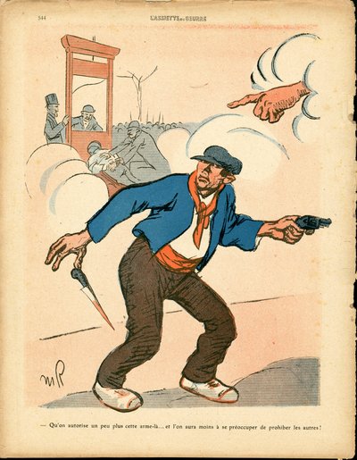 Tereyağı Tabağı, 502 Numaralı, Satirik Renklerde by Maurice Radiguet