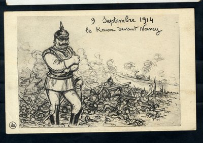Kartpostal, Siyah Beyaz Hiciv by Maurice Radiguet