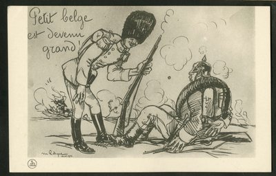 Kartpostal, Siyah Beyaz Hiciv by Maurice Radiguet