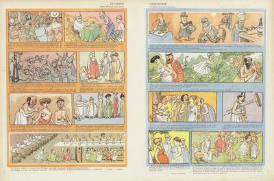 Kolektivist cenneti. Le Rire için İllüstrasyon by Maurice Radiguet