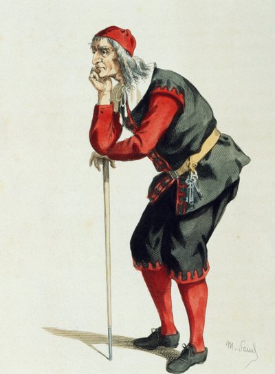 Don Pancrazio Cucuzziello, Maurice Sand (1823-1889) by Maurice Sand