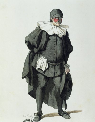 Dottor Balanzone, 1653, Maurice Sand (1823-1889) by Maurice Sand