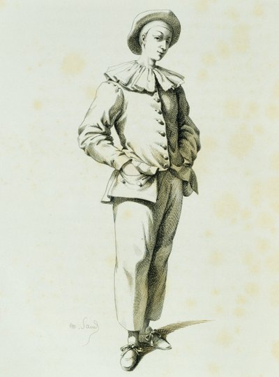 Pedrolino, Maurice Sand (1823-1889) tarafından by Maurice Sand