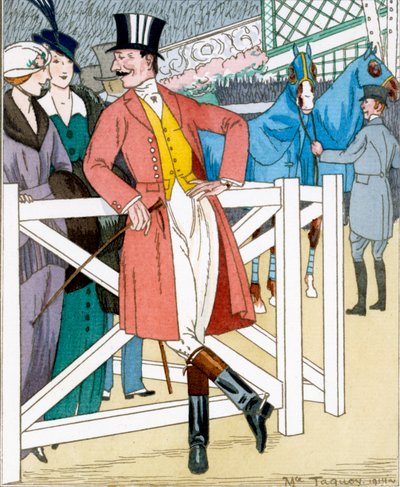 "Gazette du Bon Ton": No. 4, Les Propos Des Obligantes, Concours Hippique için düzenlendi by Maurice Taquoy