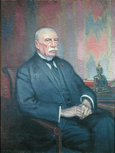 Auguste Pavie (1847-1925) (tuval üzerine yağlıboya) by Maurice Walter Edmond de Lambert
