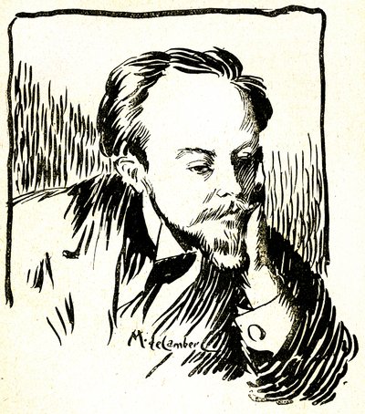 Gustave Le Rouge, c.1899 (oyma ahşap) by Maurice Walter Edmond de Lambert
