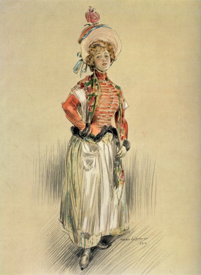 Bayan Brezilya - Bayan Senedor'un Rolü. - Montansier, 1904. by Maurice de Lambert