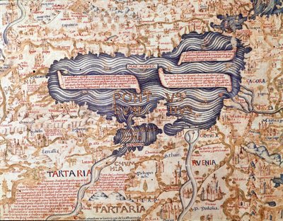 Brother Maurus (Mauro) Camaldolese 1459 Biblioteca Marciana, Venedik Dünya Haritasının Görünümü by Mauro Fra