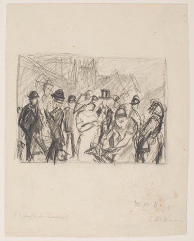 2 [İkinci] Tauentzienstrasse için Eskiz by Max Beckmann
