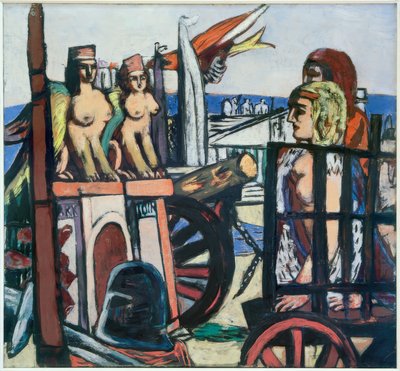 Sfenkslerin çıkarılması by Max Beckmann