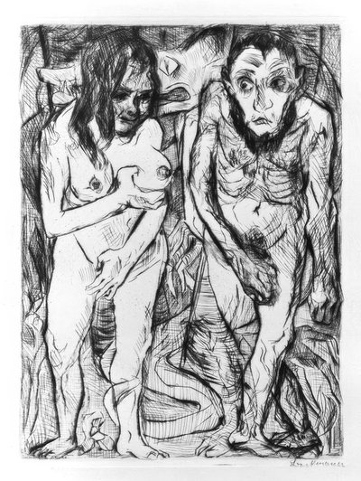 Adem ve Havva by Max Beckmann